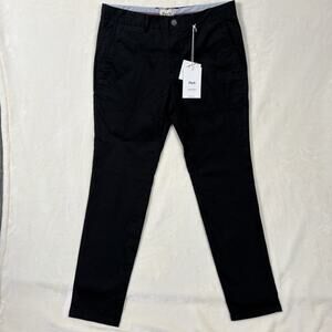 Perk Feel Good Chinos Mens Slim Fit Stretch Black Pants 34x34 NWT READ